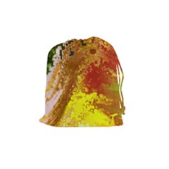 Fraction Space 3 Drawstring Pouch (medium) by PatternFactory