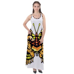 Bigcat Butterfly Sleeveless Velour Maxi Dress by IIPhotographyAndDesigns