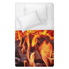 Fire-burn-charcoal-flame-heat-hot Duvet Cover (single Size) by Sapixe