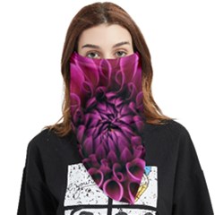 Dahlia-flower-purple-dahlia-petals Face Covering Bandana (triangle) by Sapixe
