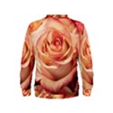 Roses-flowers-rose-bloom-petals Kids  Sweatshirt View2