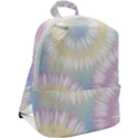 Tie Dye Pattern Colorful Design Zip Up Backpack View2