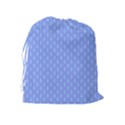 Soft Pattern Blue Drawstring Pouch (XL) View2