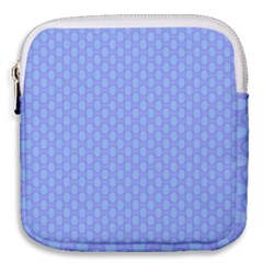 Soft Pattern Blue Mini Square Pouch by PatternFactory