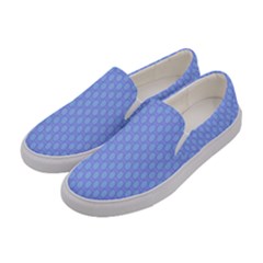 Soft Pattern Blue Women s Canvas Slip Ons by PatternFactory