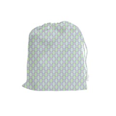 Soft Pattern Super Pastel Drawstring Pouch (large) by PatternFactory