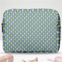 Soft Pattern Aqua Make Up Pouch (large) by PatternFactory