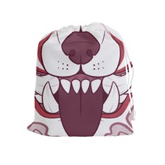 Kitsune Mask Drawstring Pouch (xl) by mindnmint