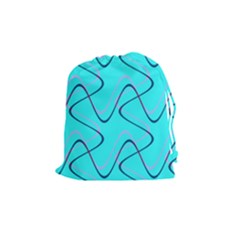 Retro Fun 821b Drawstring Pouch (medium) by PatternFactory