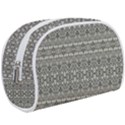 Abstract Silver Ornate Decorative Pattern Make Up Case (Large) View1