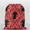 Cat Pattern Drawstring Bag (Small) View2