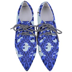 Ghost Pattern Pointed Oxford Shoes by NerdySparkleGoth