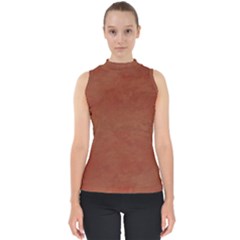 Toffee Mock Neck Shell Top by kiernankallan