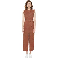 Toffee Women s Frill Top Jumpsuit by kiernankallan