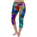Shimmer 2 Lightweight Velour Capri Yoga Leggings View4