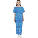 Blue Blue ocean Batwing Lightweight Jumpsuit View1
