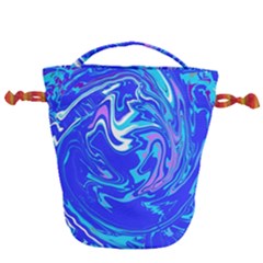  Blue Blue Sea Drawstring Bucket Bag by kiernankallan