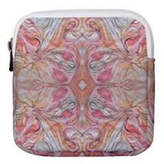 Summer Patterns Mini Square Pouch by kaleidomarblingart