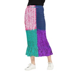 Mix Tape Maxi Fishtail Chiffon Skirt by kiernankallan