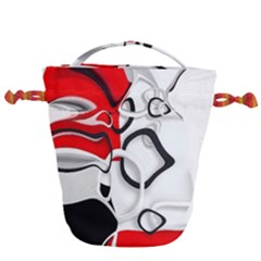 Modern Art Drawstring Bucket Bag by Sparkle