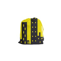 Skyline-city-building-sunset Drawstring Pouch (xs) by Sudhe