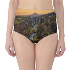 Landscape-cannon-river-mountain Classic High-waist Bikini Bottoms by Sudhe
