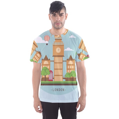 London-watch-landmark-england Men s Sport Mesh Tee by Sudhe