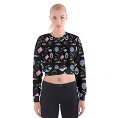 Pastel Goth Witch Cropped Sweatshirt by NerdySparkleGoth