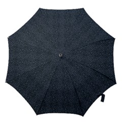 Blue Stripes On Dark Background Hook Handle Umbrellas (small) by SychEva