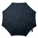 Blue Stripes On Dark Background Hook Handle Umbrellas (Small) View1