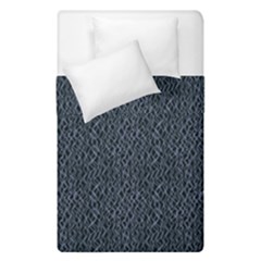 Blue Stripes On Dark Background Duvet Cover Double Side (single Size) by SychEva