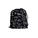 Science-albert-einstein-formula-mathematics-physics-special-relativity Drawstring Pouch (Medium) View1
