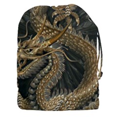 Fantasy Dragon Pentagram Drawstring Pouch (3xl) by Sudhe