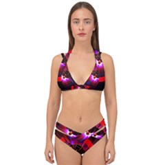 Science-fiction-cover-adventure Double Strap Halter Bikini Set by Sudhe
