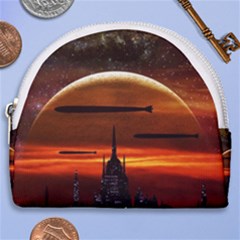 Science-fiction-digital-illustration Horseshoe Style Canvas Pouch by Sudhe