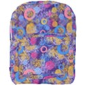 Multicolored Splashes And Watercolor Circles On A Dark Background Full Print Backpack View1
