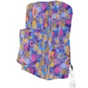 Multicolored Splashes And Watercolor Circles On A Dark Background Full Print Backpack View3