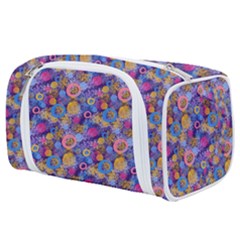 Multicolored Circles And Spots Toiletries Pouch by SychEva