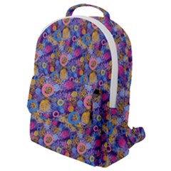 Multicolored Circles And Spots Flap Pocket Backpack (small) by SychEva