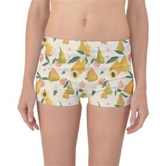 Yellow Juicy Pears And Apricots Boyleg Bikini Bottoms by SychEva