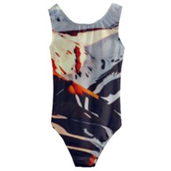 Iceland-landscape-mountains-snow Kids  Cut-out Back One Piece Swimsuit by Amaryn4rt
