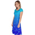 Butterflies at blue, two color tone gradient Classic Short Sleeve Dress View2