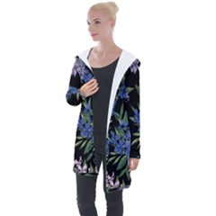 Floral Longline Hooded Cardigan by Sparkle