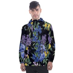 Floral Men s Front Pocket Pullover Windbreaker by Sparkle
