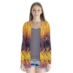 Sunflower Drape Collar Cardigan by Sparkle