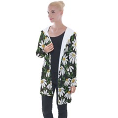 Floral Longline Hooded Cardigan by Sparkle