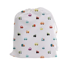 Cute Bright Little Cars Drawstring Pouch (2xl) by SychEva