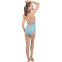 funny pugs. cute pets Halter Front Plunge Swimsuit View2