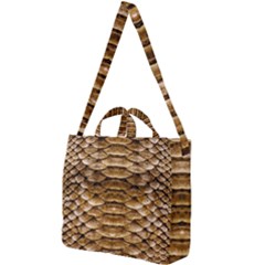 Reptile Skin Pattern 11 Square Shoulder Tote Bag by skindeep