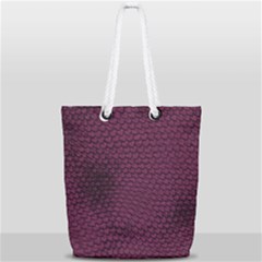 Reptile Skin Pattern 2 Full Print Rope Handle Tote (small) by skindeep